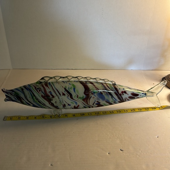 Handcrafted Multicolor Glass Fish Decor - Picture 5 of 5